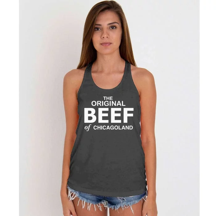 Original Beef Of Chicagoland The Bear Richie Carmy Women's Knotted Racerback Tank