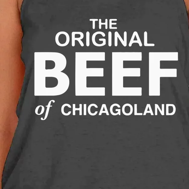 Original Beef Of Chicagoland The Bear Richie Carmy Women's Knotted Racerback Tank