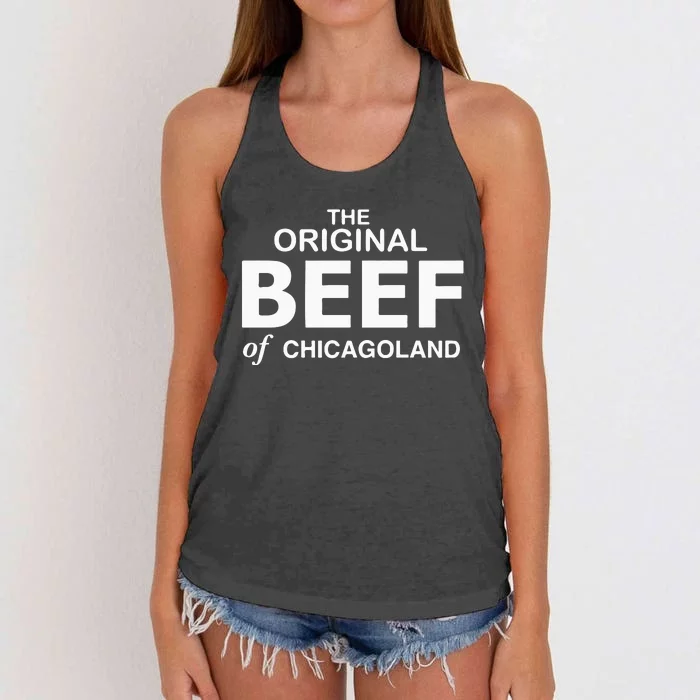 Original Beef Of Chicagoland The Bear Richie Carmy Women's Knotted Racerback Tank