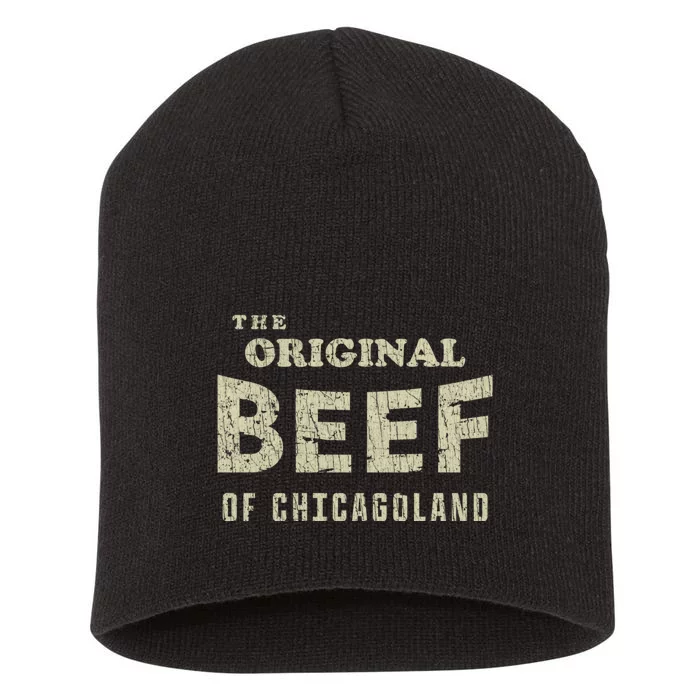 Vintage The Original Beef Of Chicagoland Short Acrylic Beanie