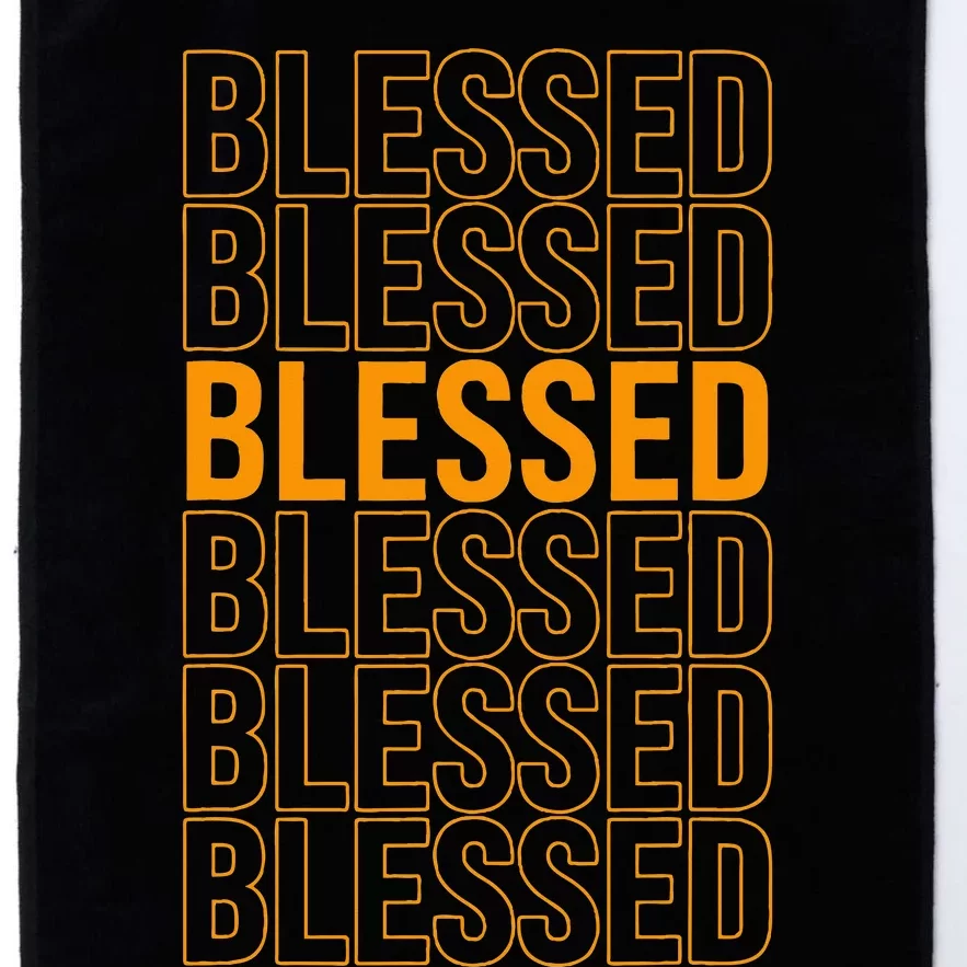 Orange Blessed Orange Graphic Platinum Collection Golf Towel