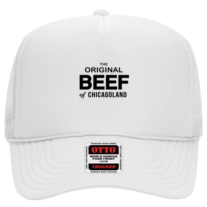 The Original Beef Of Chicagoland Vintage High Crown Mesh Trucker Hat