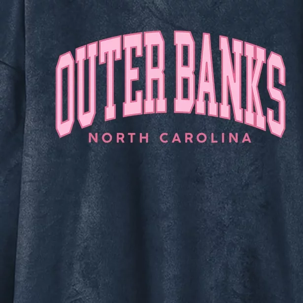 Oute_r Banks OBX North Carolina Summer Retro Preppy Throwback Hooded Wearable Blanket