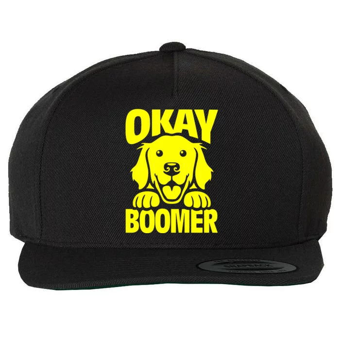 Ok Boomer Wool Snapback Cap