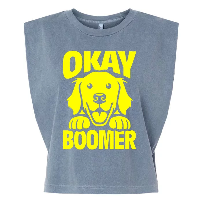 Ok Boomer Garment-Dyed Women's Muscle Tee