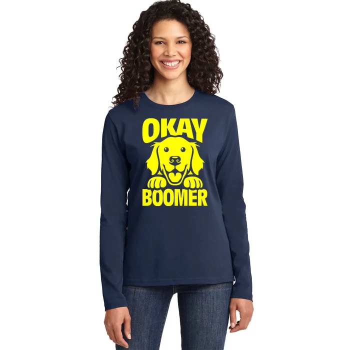 Ok Boomer Ladies Long Sleeve Shirt