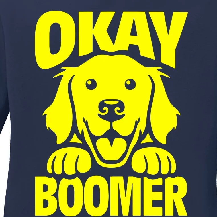 Ok Boomer Ladies Long Sleeve Shirt