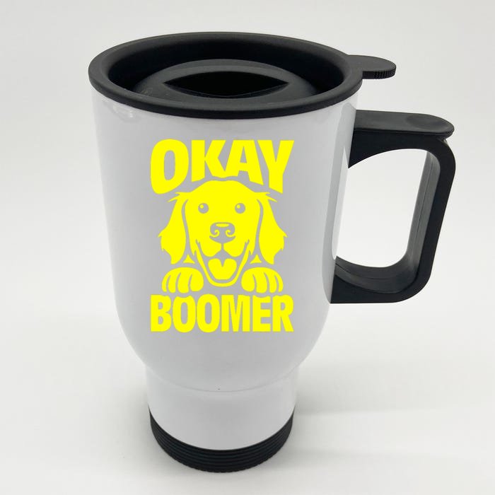 Ok Boomer Front & Back Stainless Steel Travel Mug