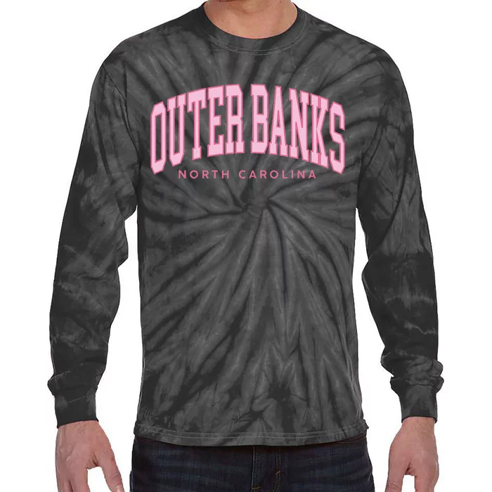 Outer Banks OBX North Carolina summer retro preppy throwback Tie-Dye Long Sleeve Shirt