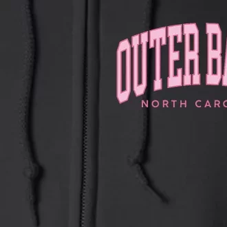 Outer Banks OBX North Carolina summer retro preppy throwback Full Zip Hoodie