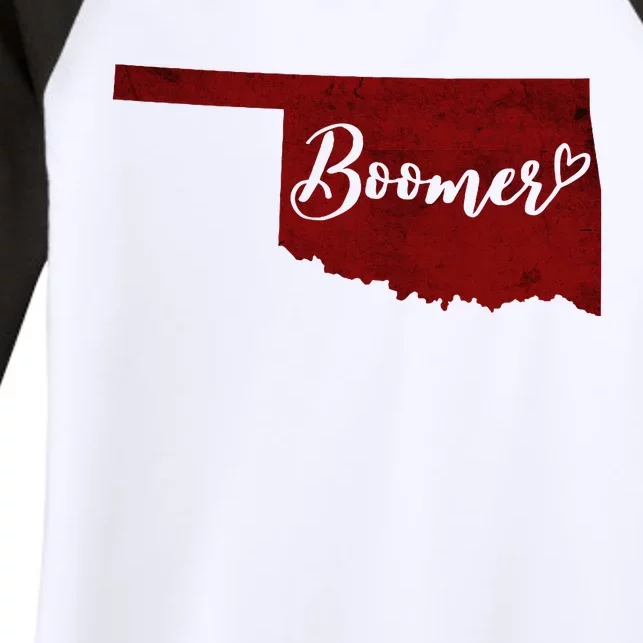 Oklahoma Boomer Women's Tri-Blend 3/4-Sleeve Raglan Shirt