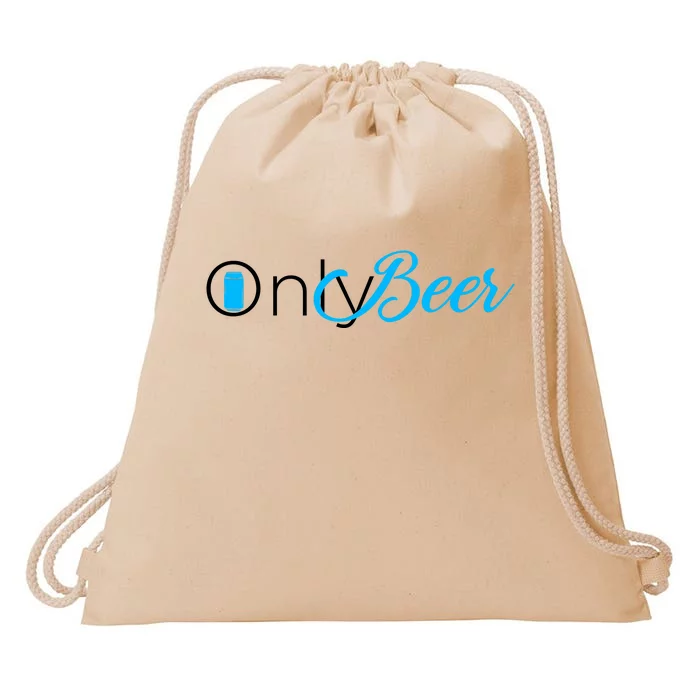 Only Beer Drawstring Bag