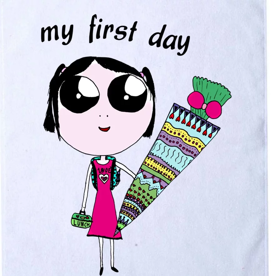 Outfit Beginning Of School Or Kindergarten Great Gift Platinum Collection Golf Towel