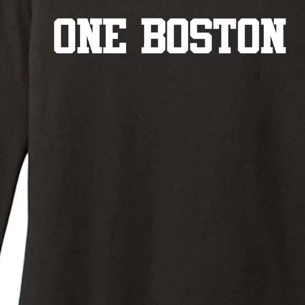 ONE BOSTON Womens CVC Long Sleeve Shirt