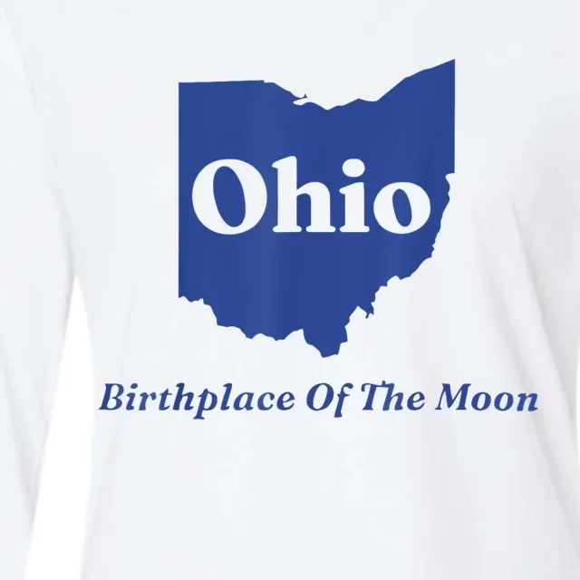 Ohio Birthplace Of The Moon Womens Cotton Relaxed Long Sleeve T-Shirt