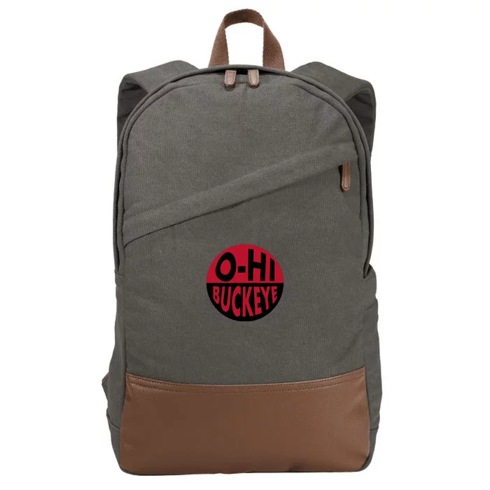 OhHi Buckeye Cotton Canvas Backpack