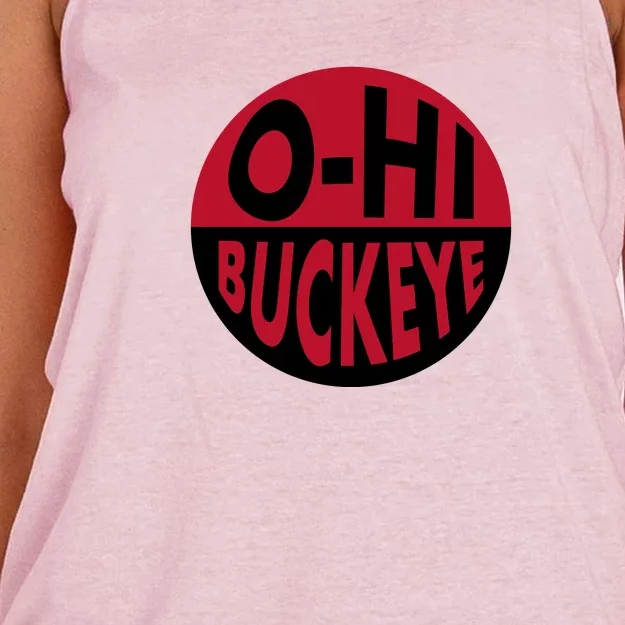 OhHi Buckeye Women's Knotted Racerback Tank