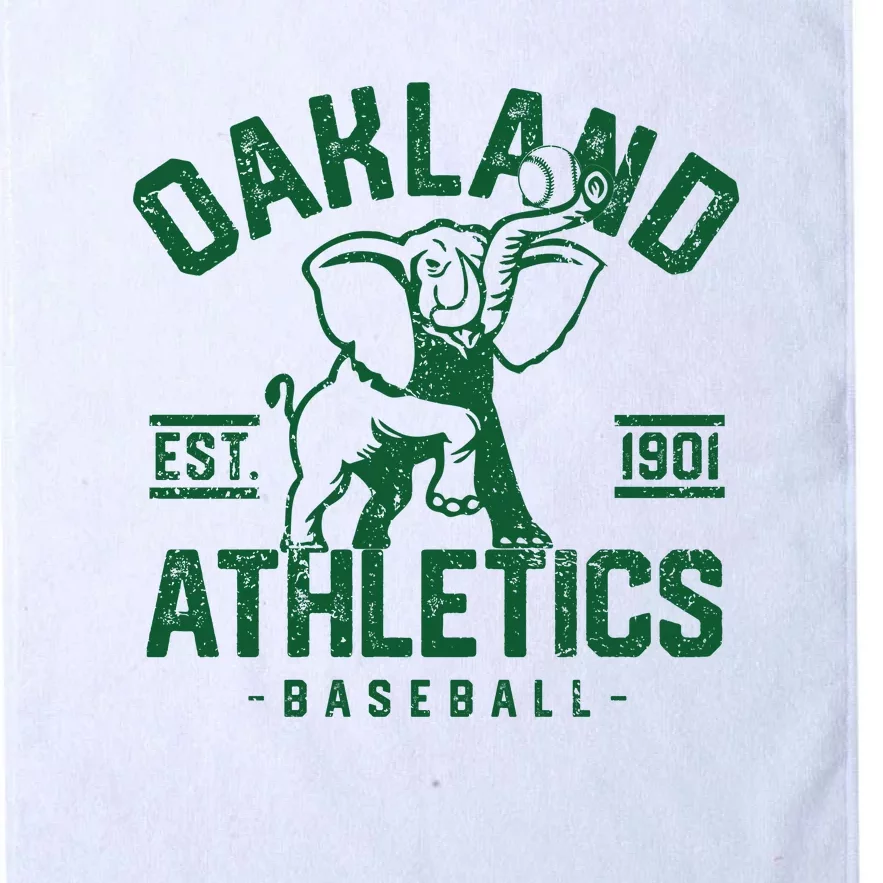 Oakland Baseball Platinum Collection Golf Towel