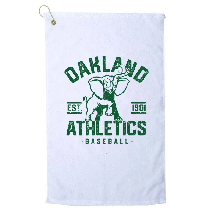 Oakland Baseball Platinum Collection Golf Towel