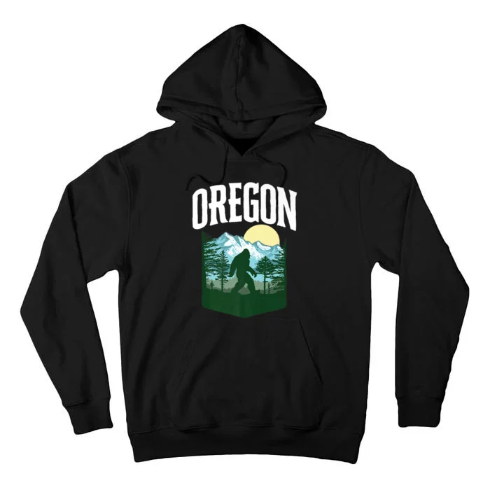 Oregon Bigfoot Outdoors Mountains Rees & Nature Tall Hoodie