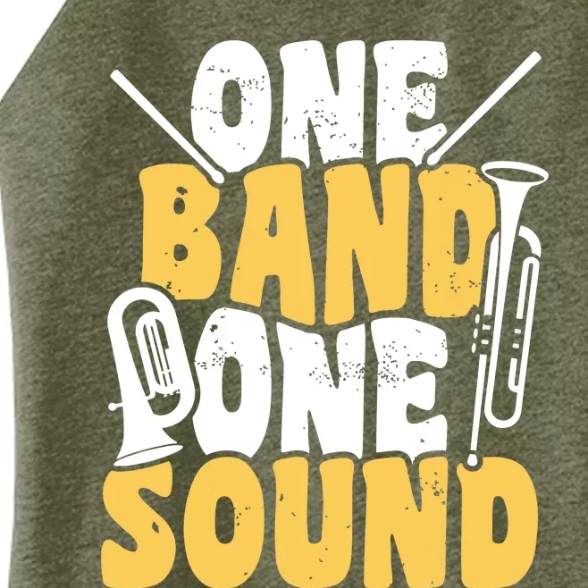 One Band One Sound Marching Band Senior Drumline Women’s Perfect Tri Rocker Tank