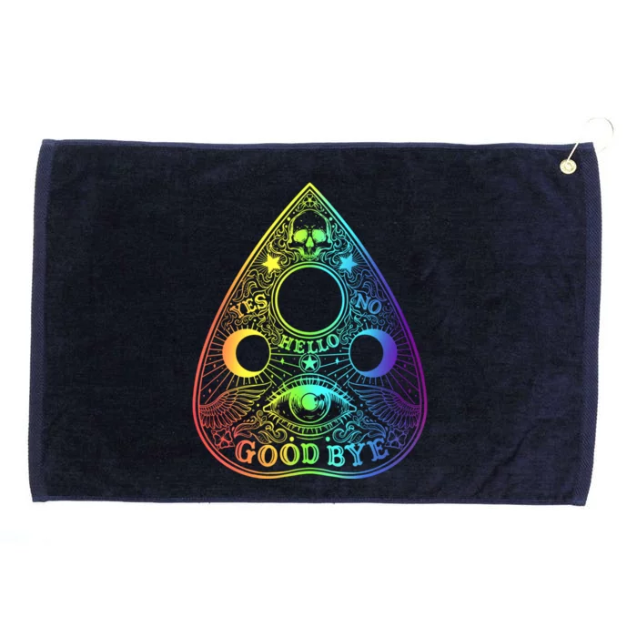 Ouija Board Planchette Gothic Paranormal Halloween Costume Gift Grommeted Golf Towel