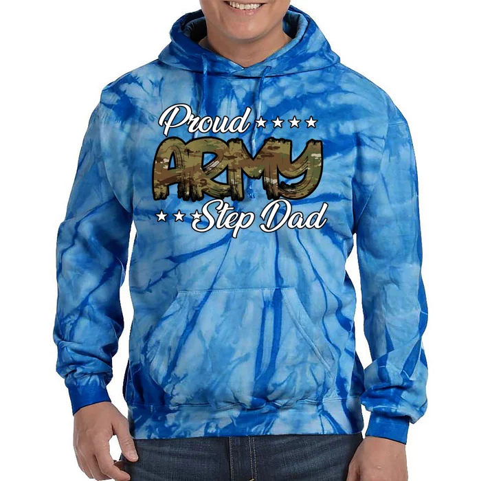 Ocp Bold Proud Army Step Dad Meaningful Gift Tie Dye Hoodie