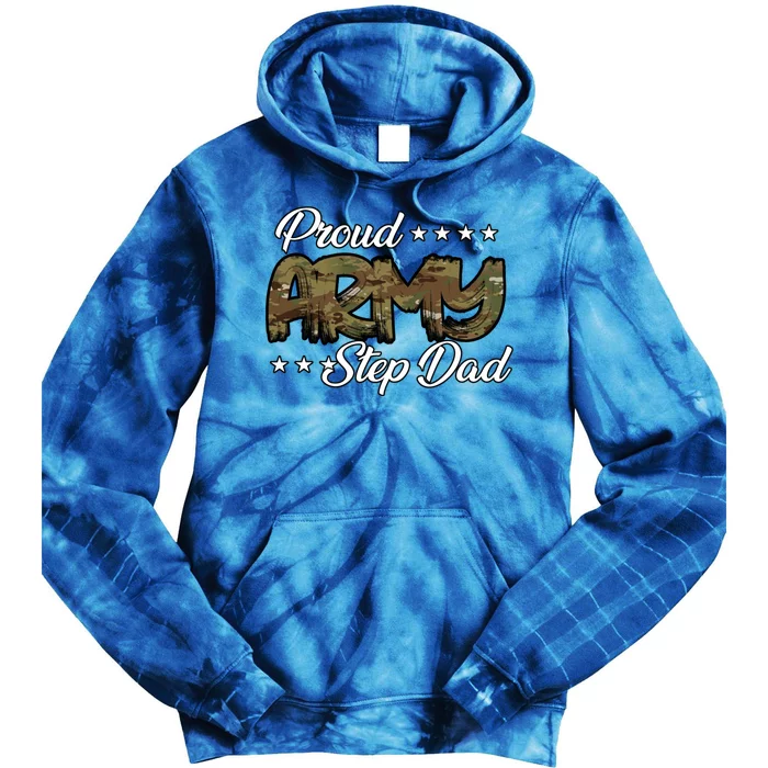 Ocp Bold Proud Army Step Dad Meaningful Gift Tie Dye Hoodie