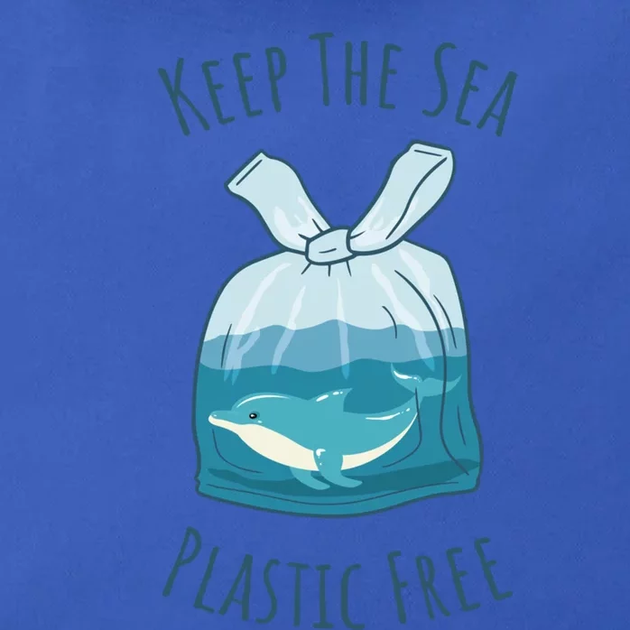 Ocean Ban Plastic Pollution Keep The Sea Plastics Free Gift Zip Tote Bag