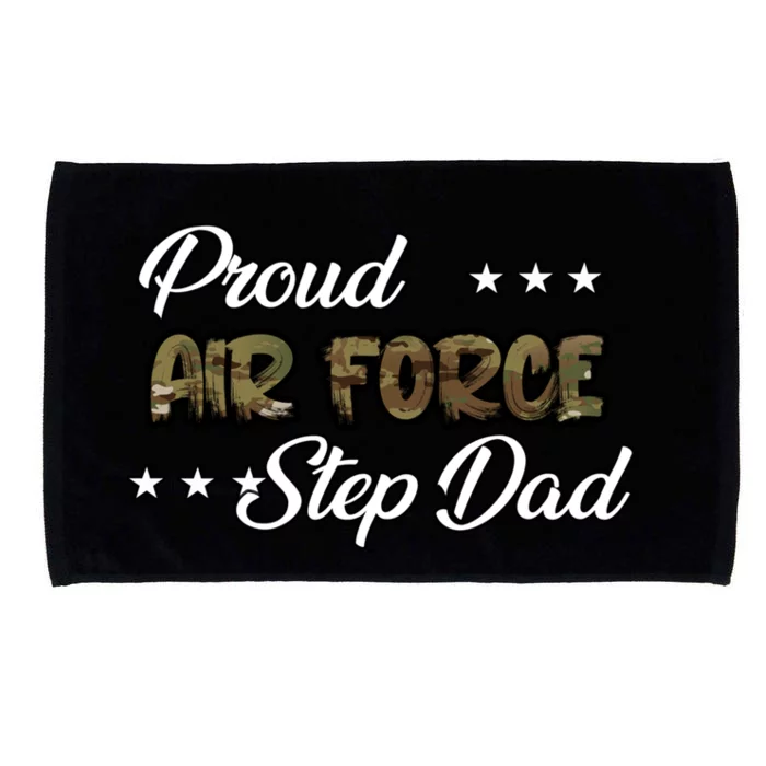 Ocp Bold Proud Air Force Step Dad Funny Gift Microfiber Hand Towel