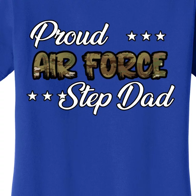 Ocp Bold Proud Air Force Step Dad Funny Gift Women's T-Shirt