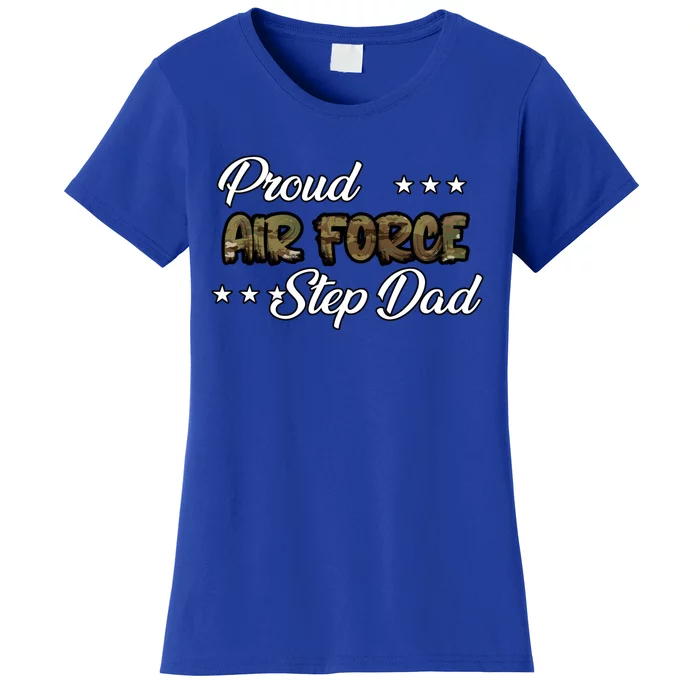 Ocp Bold Proud Air Force Step Dad Funny Gift Women's T-Shirt