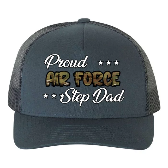 Ocp Bold Proud Air Force Step Dad Funny Gift Yupoong Adult 5-Panel Trucker Hat