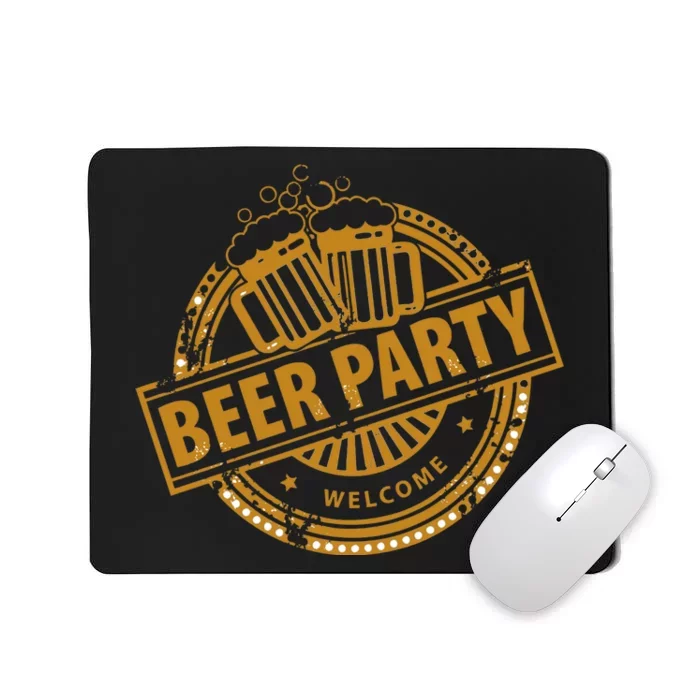 Oktoberfest Beer Party Welcome Mousepad