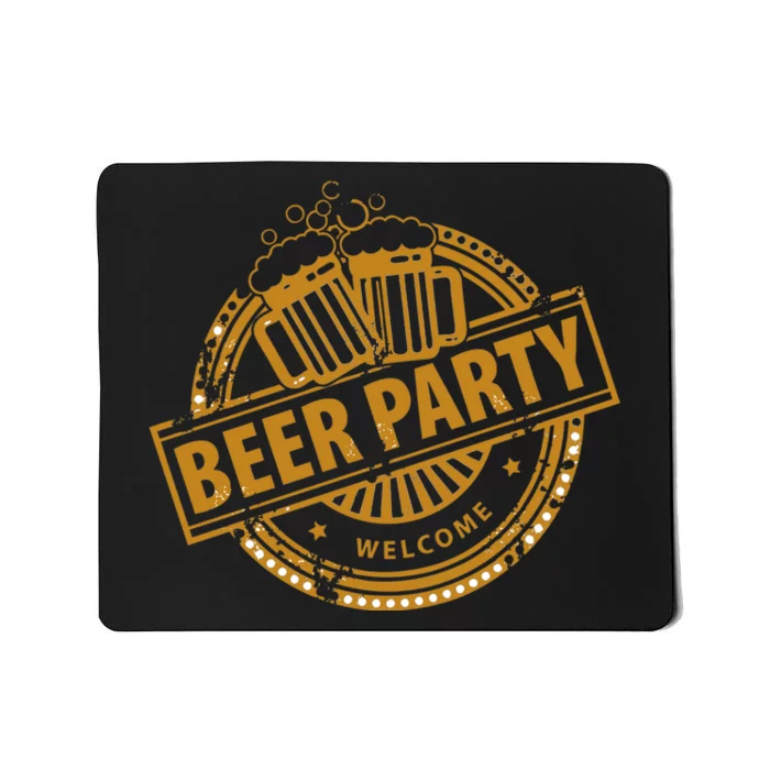 Oktoberfest Beer Party Welcome Mousepad