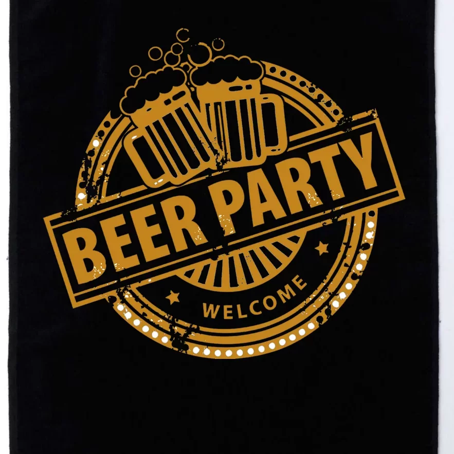 Oktoberfest Beer Party Welcome Platinum Collection Golf Towel