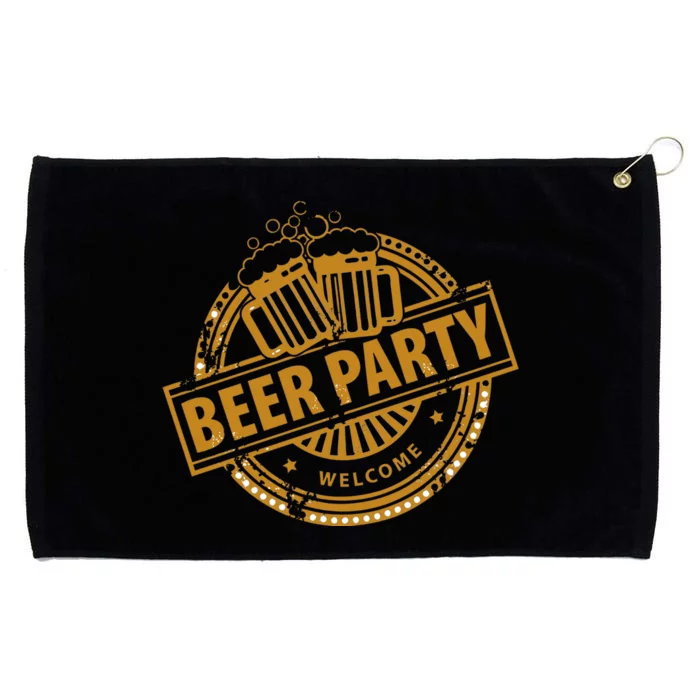 Oktoberfest Beer Party Welcome Grommeted Golf Towel