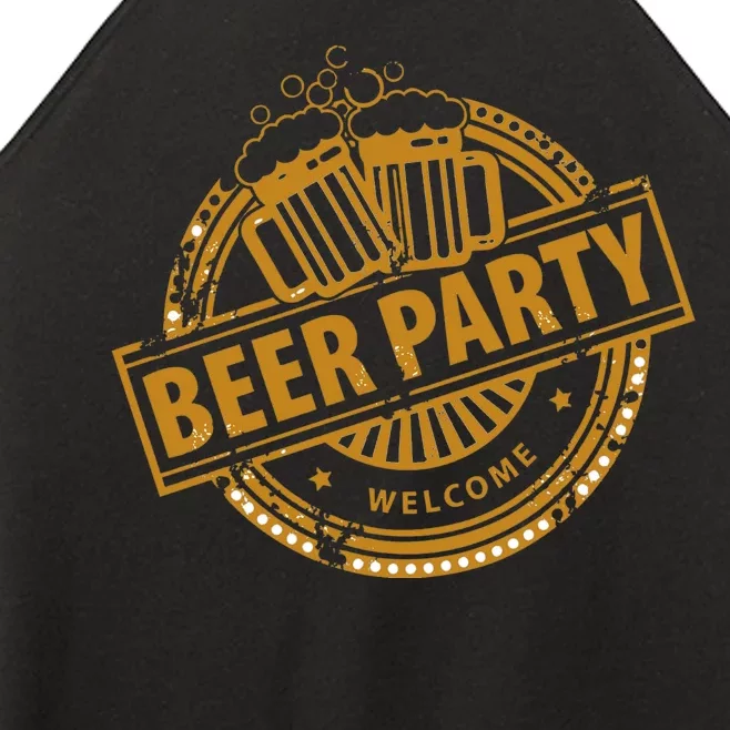 Oktoberfest Beer Party Welcome Women’s Perfect Tri Rocker Tank