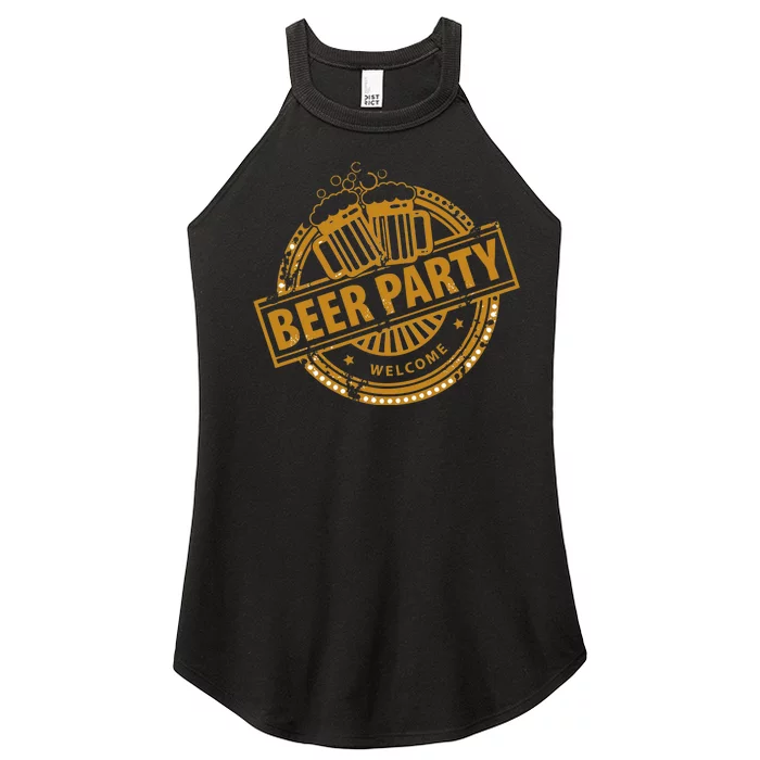 Oktoberfest Beer Party Welcome Women’s Perfect Tri Rocker Tank