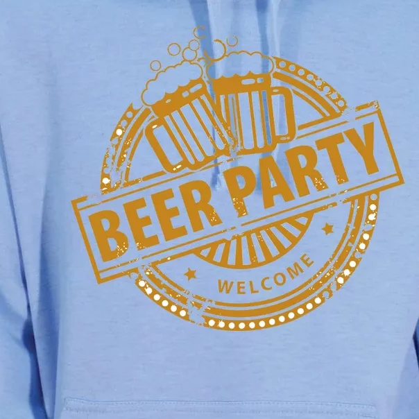 Oktoberfest Beer Party Welcome Unisex Surf Hoodie