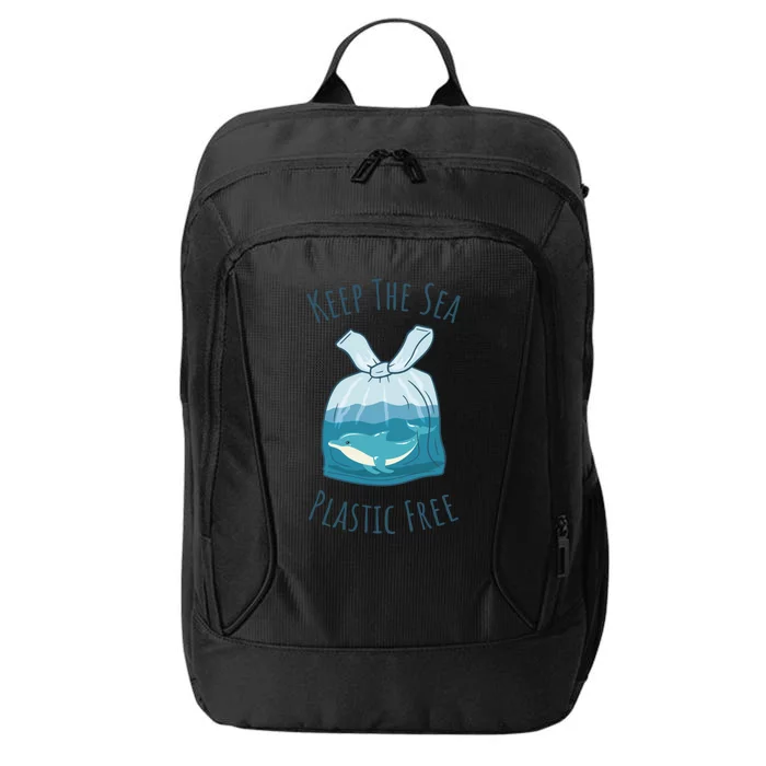 Ocean Ban Plastic Pollution Keep The Sea Plastics Free Gift City Backpack