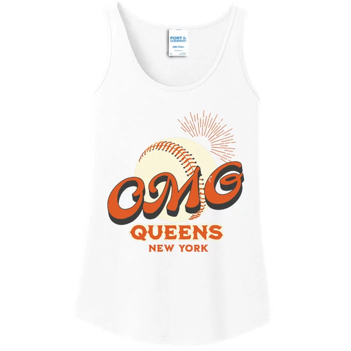 Omg Baseball Queens New York Ladies Essential Tank