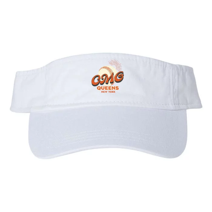 Omg Baseball Queens New York Valucap Bio-Washed Visor