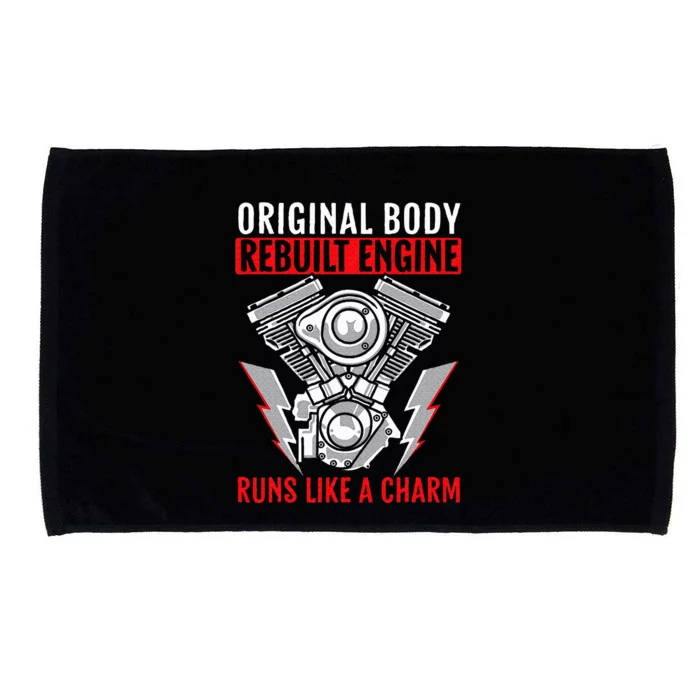 Original Body Rebuilt Engine Runs Like A Charm Heart Surgery Microfiber Hand Towel