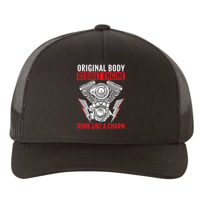 Original Body Rebuilt Engine Runs Like A Charm Yupoong Adult 5-Panel Trucker Hat