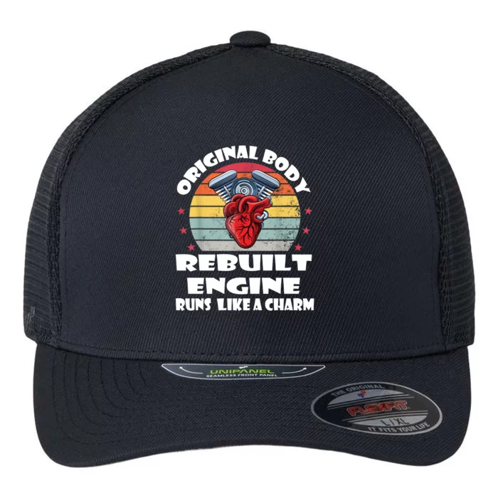 Original Body Rebuilt Engine Runs Like A Charm Car Engine Heart Flexfit Unipanel Trucker Cap