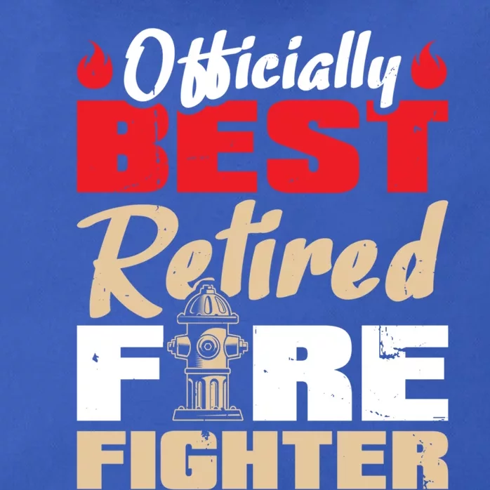 Officially Best Retired Firefighter Gift Zip Tote Bag