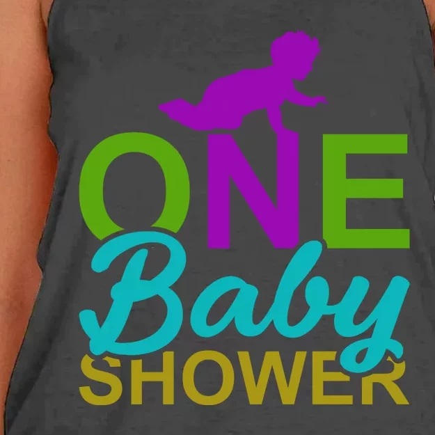 One Baby Shower Women's Knotted Racerback Tank