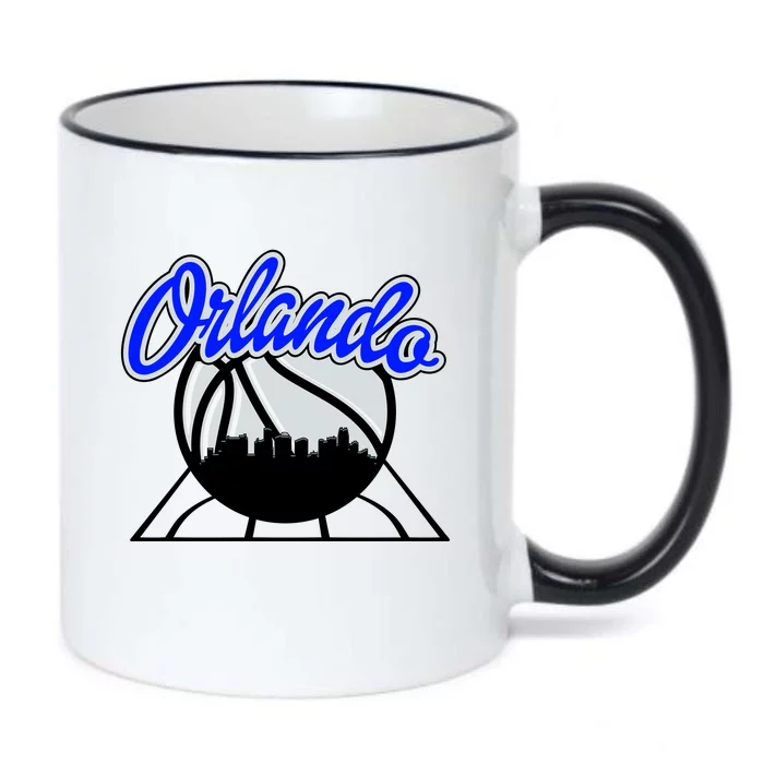 Orlando Basketball Skyline Black Color Changing Mug