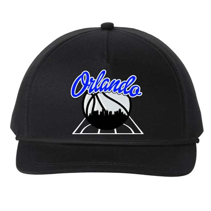 Orlando Basketball Skyline Snapback Five-Panel Rope Hat